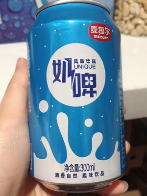 麦趣尔奶啤冰镇后如仙露琼浆