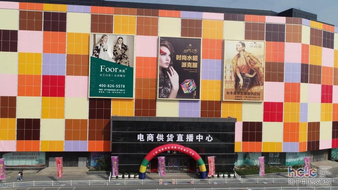 中国海宁皮革城广告图片