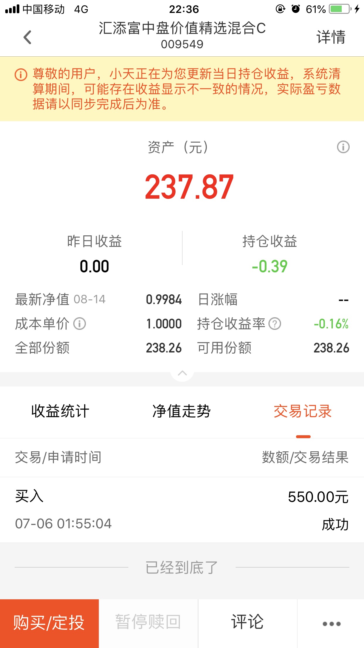 望大佬指点_汇添富中盘价值精选混合c(of009549)股吧_东方财富网股吧