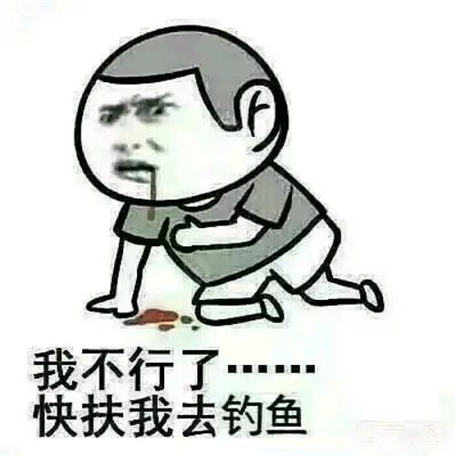 鱼塘钓鱼表情包图片