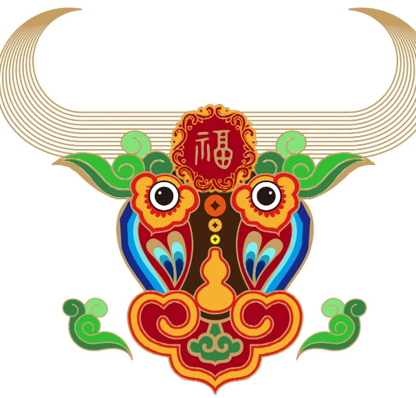 想来应该是牛年春晚吉祥物,或者会用在春晚不同场景中.