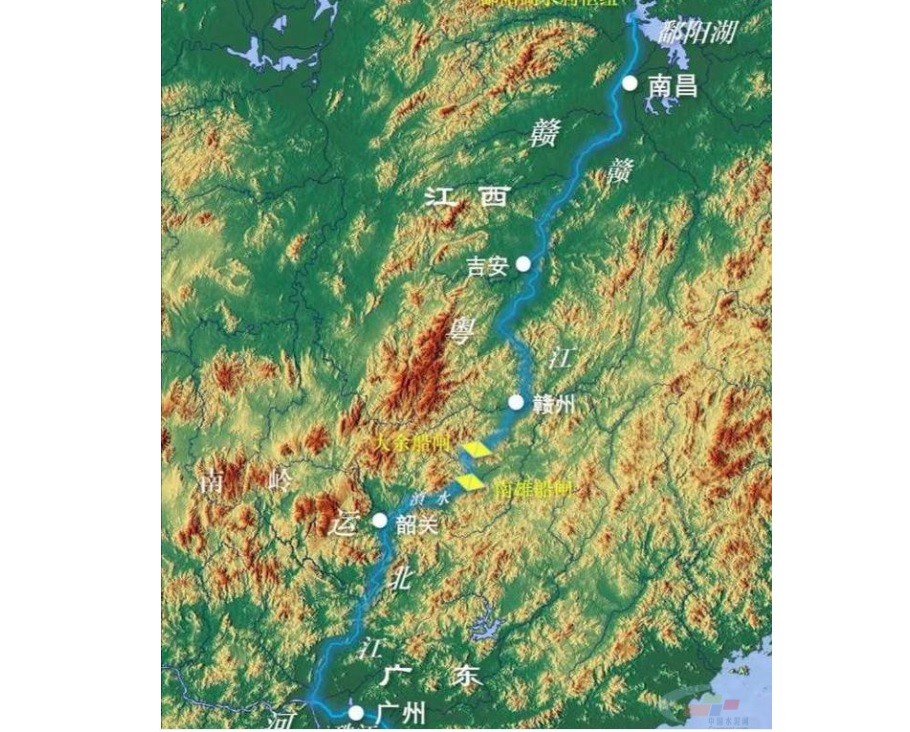 粤赣大运河路线图图片