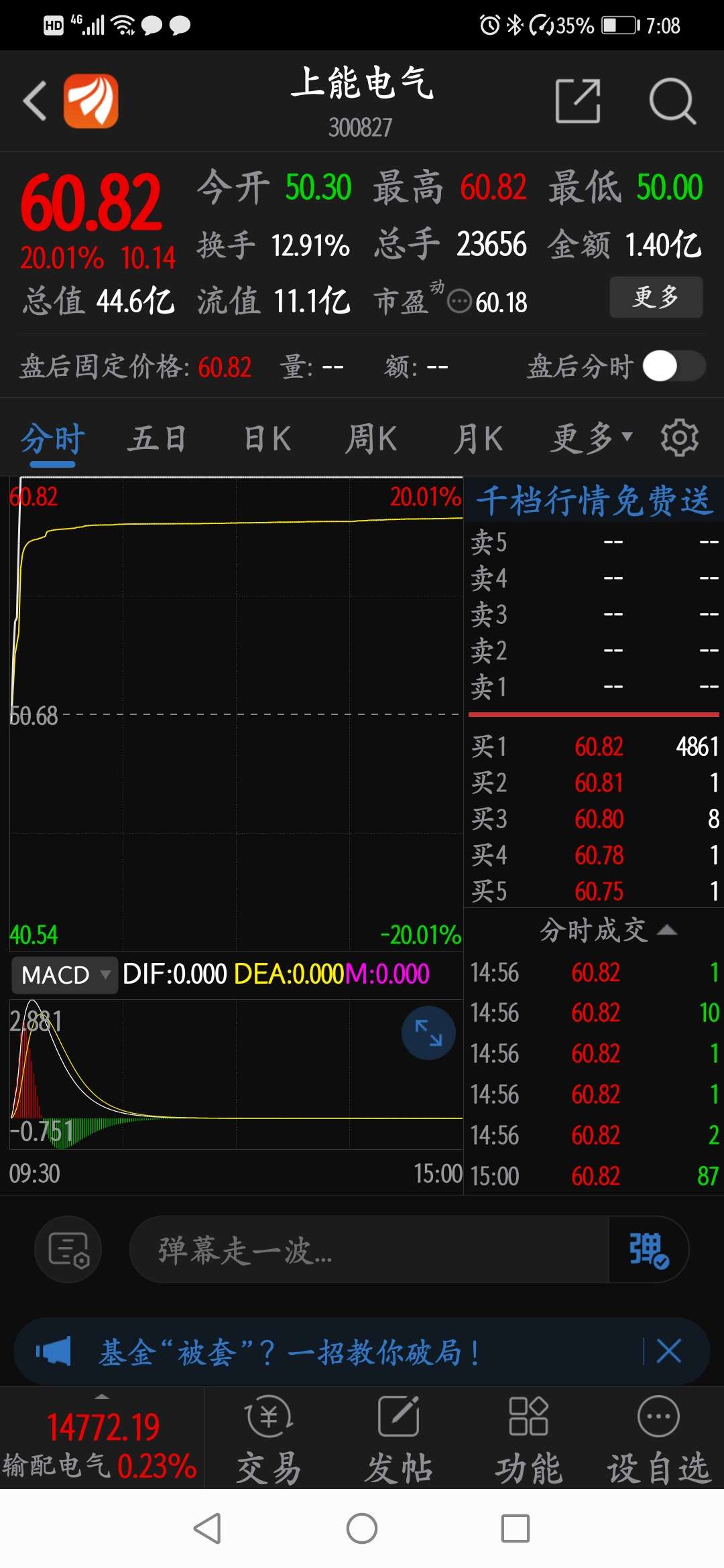 上能电气(300827)_股票价格_行情_走势图—东方财富网