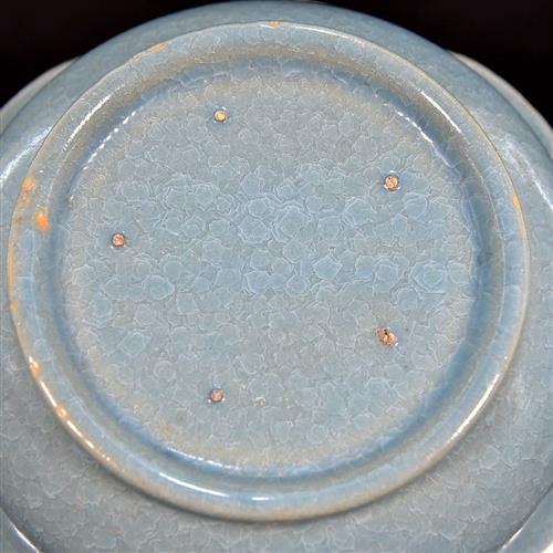 汝窑冰裂纹釉葵口洗