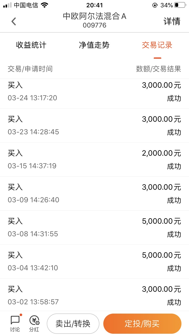 中欧阿尔法混合a(of009776)股吧_东方财富网股吧