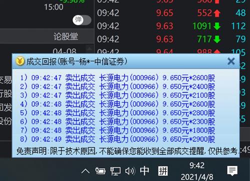 000966长源电力老杨也清了18的收益13w落点走人以上观点仅老杨日