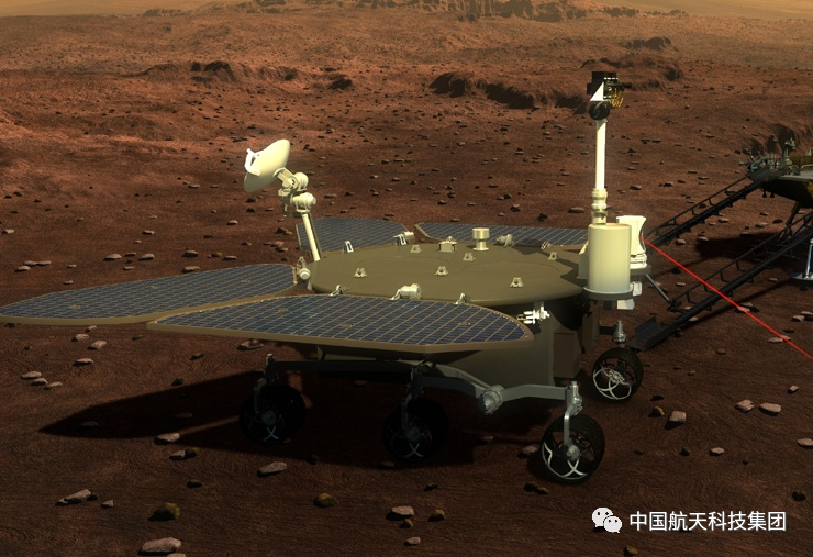 祝融号火星车成功驶上火星表面