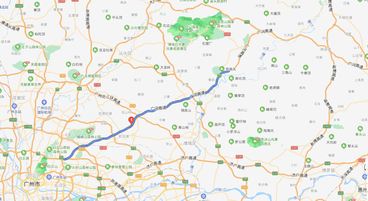 三条高速公路 广河高速(平安基金)(广州-河源):中国经济最发达省份的