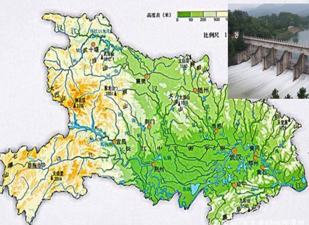 湖北省水系分布图图片