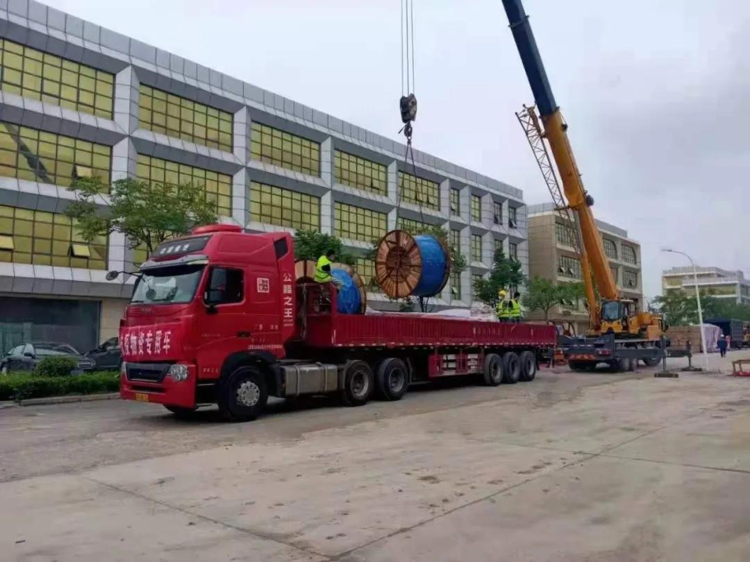 宝胜股份支援湖北荆门应急项目电缆顺利送达