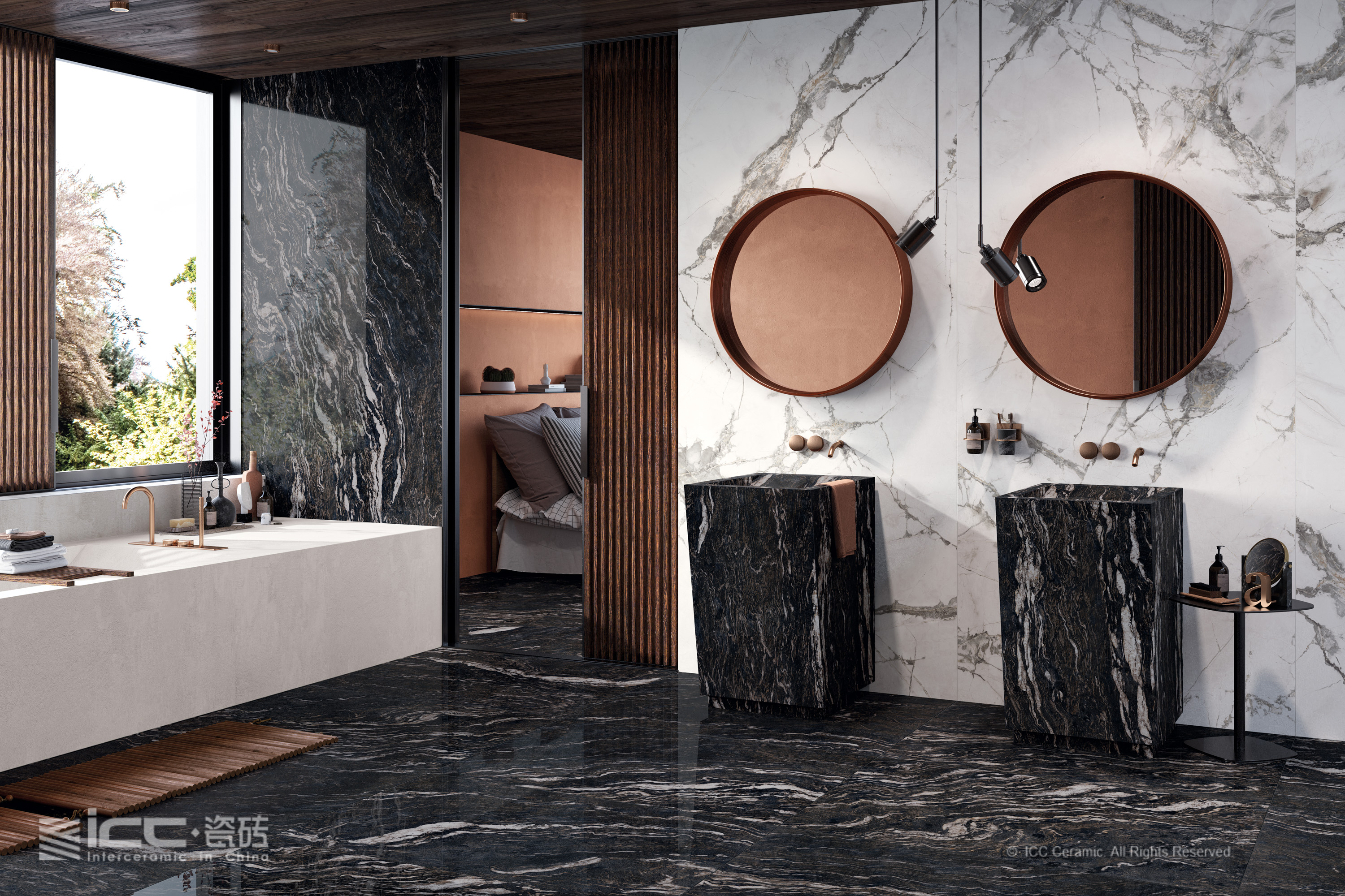 icc瓷砖意大利进口岩板达芬奇系列与凯撒系列