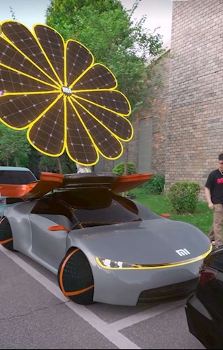 小米新能源太阳能汽车图片