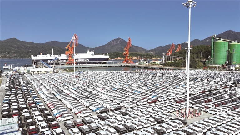 宁德推荐丨单次最大批量2500辆新能源汽车从宁德港出口泰国11月6日