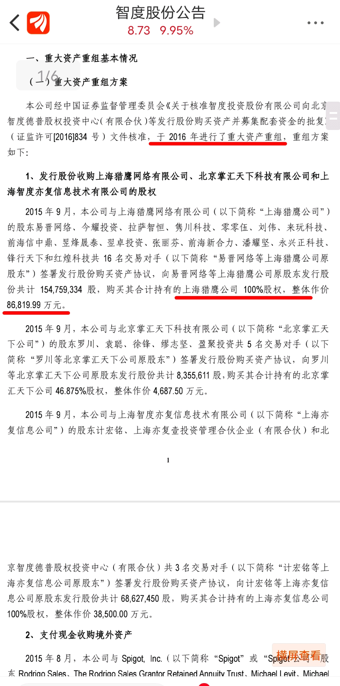 21世紀以來最好笑的笑話1元賣公司大賺1個多億真是笑不活了你咋不說近