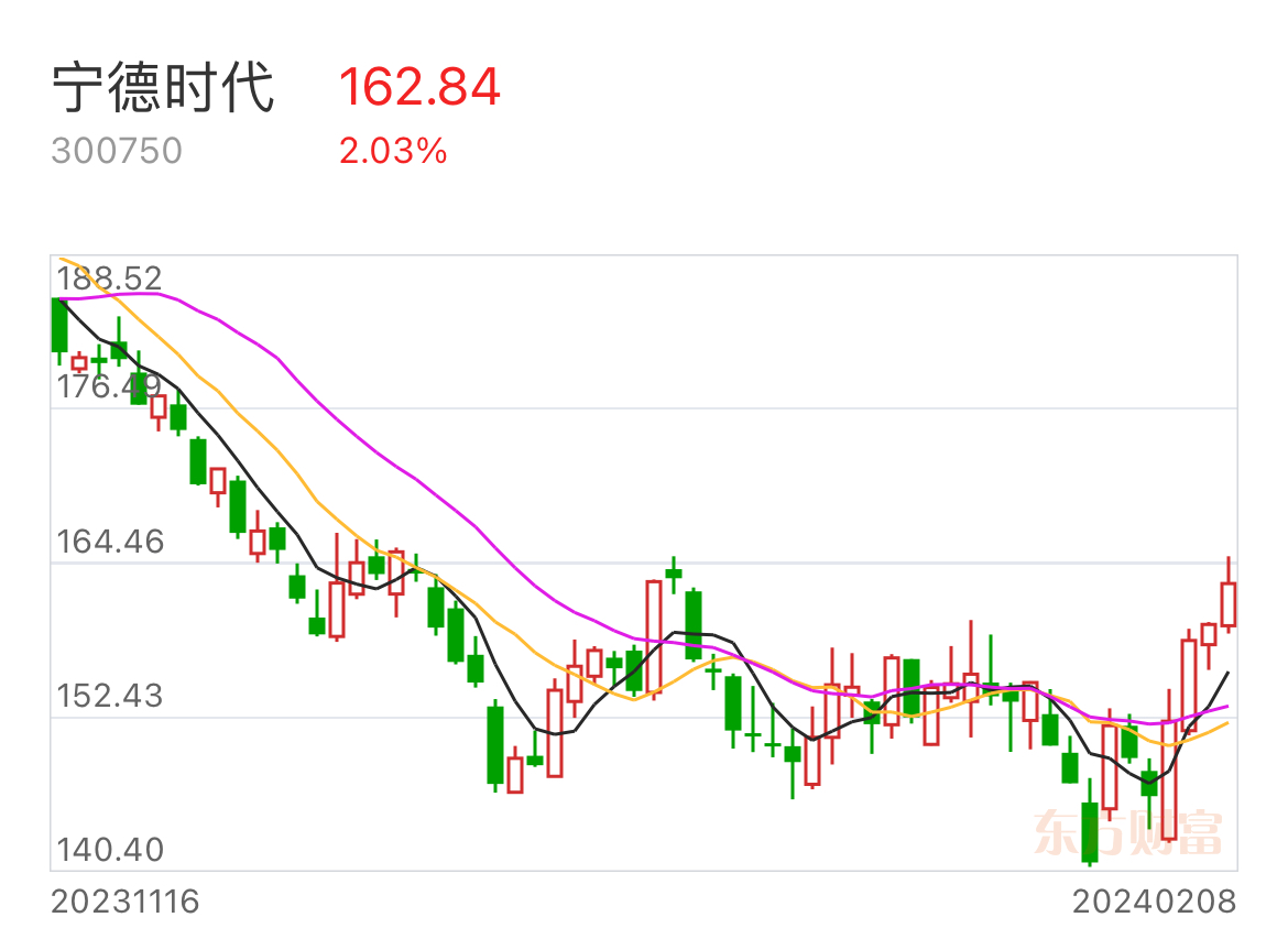 2月8日股票资讯阅读宁德时代