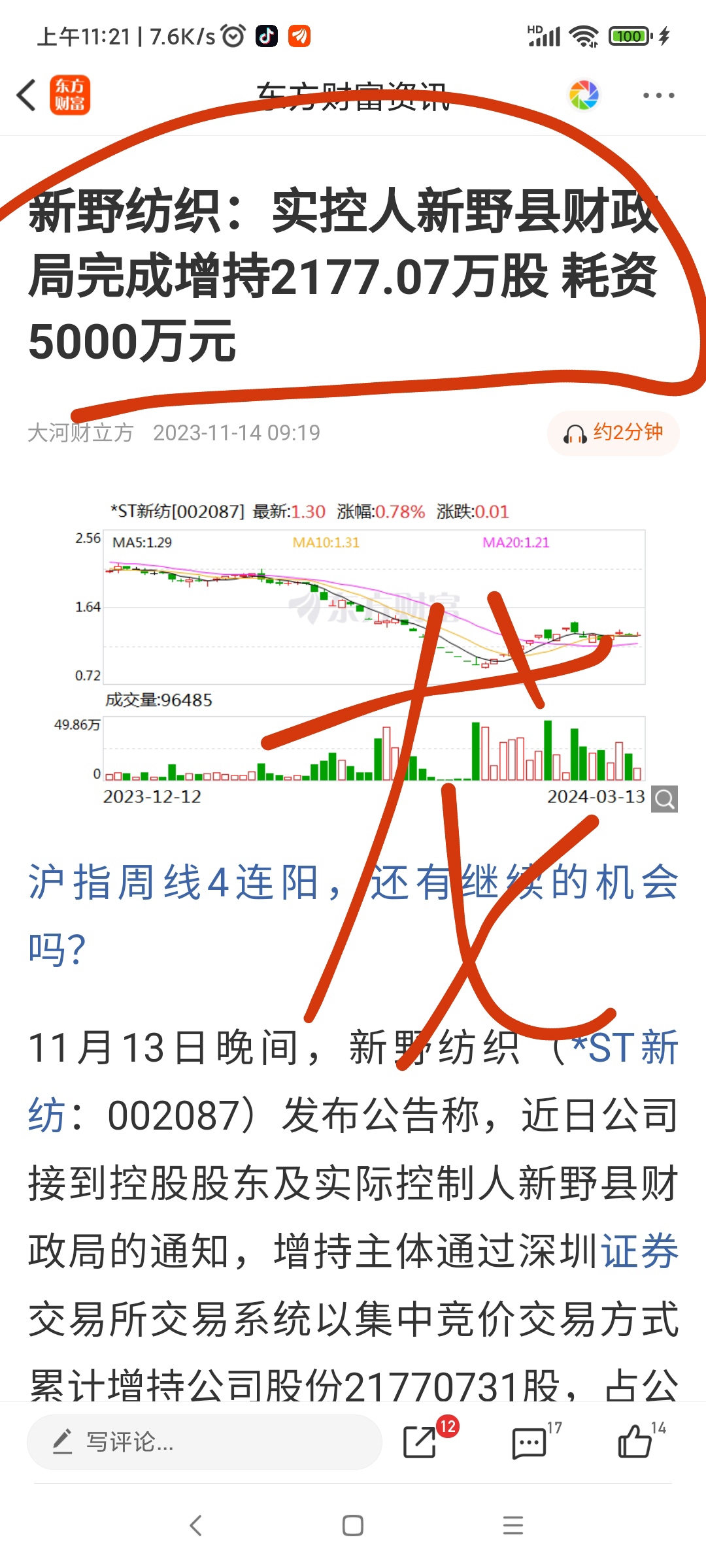 $*st新纺(sz002087)$2022年超聚变实现产值235.1亿元,产量40.