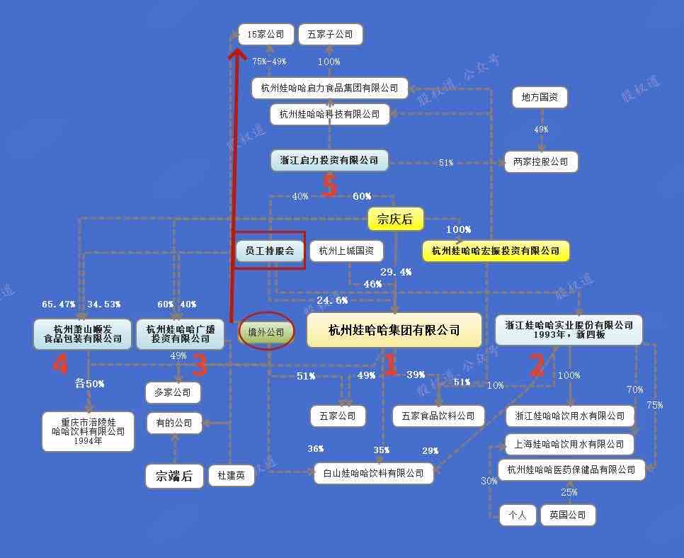 农夫山泉与娃哈哈股权结构对比真相原来如此是不是很意外
