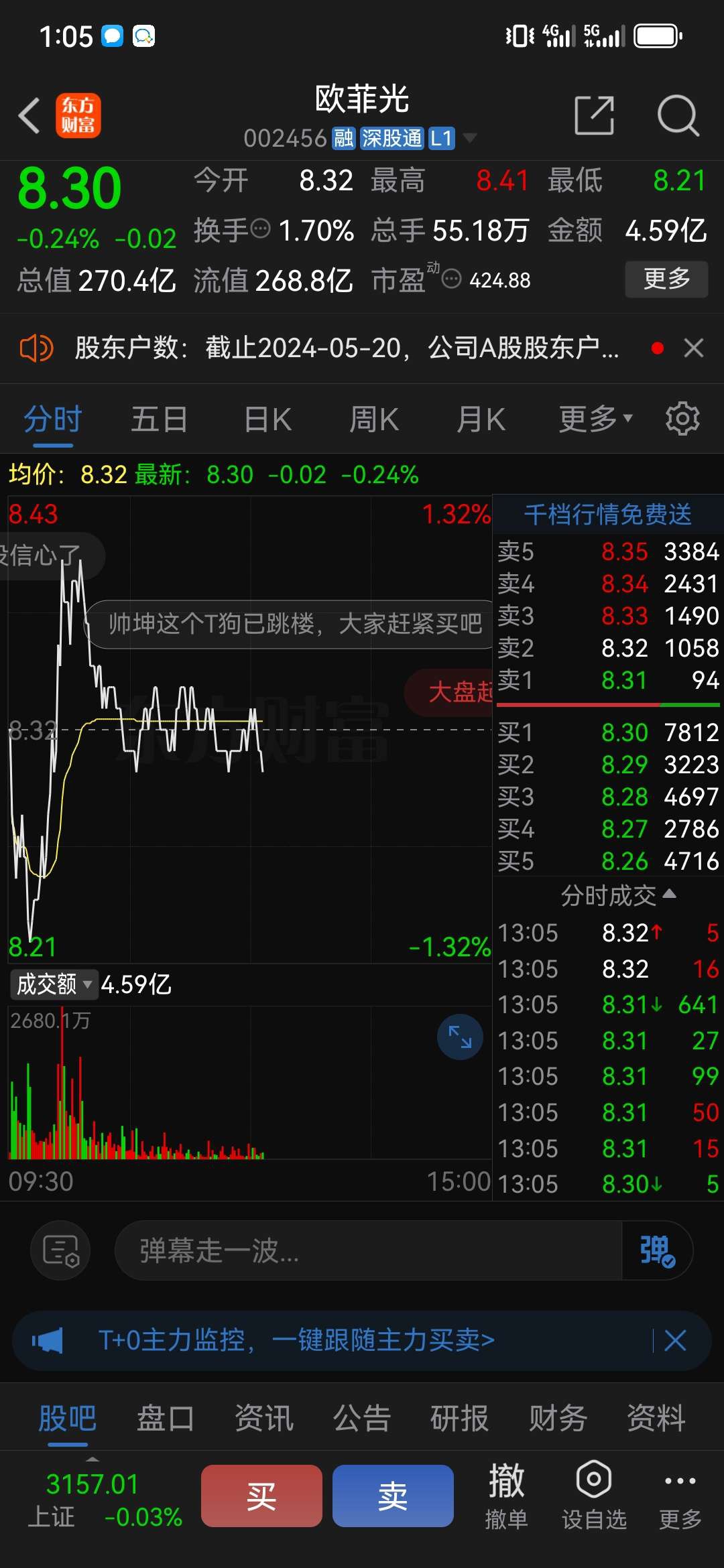 欧菲光献给黑粉