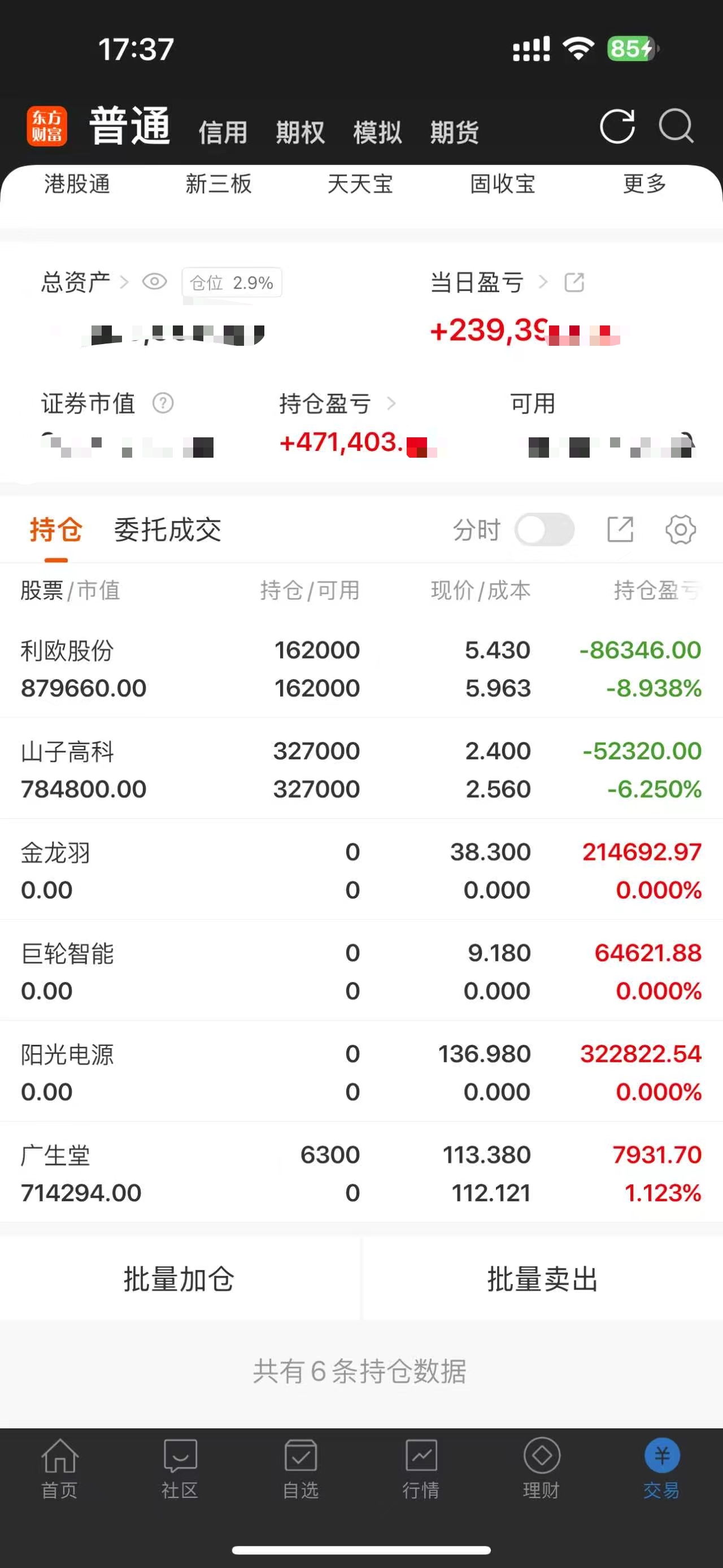来分析股票