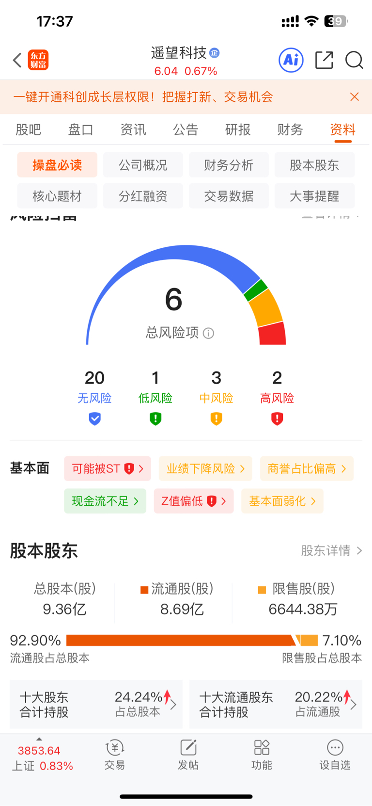 什么时候ST呀。快ST吧。不ST你也没用了_遥望科技(002291)股吧_东方财富网股吧