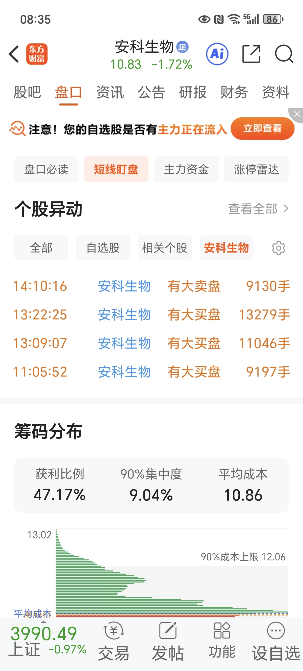 大单下砸,超大单接盘,说明了什么动向?_财富号_东方财富网