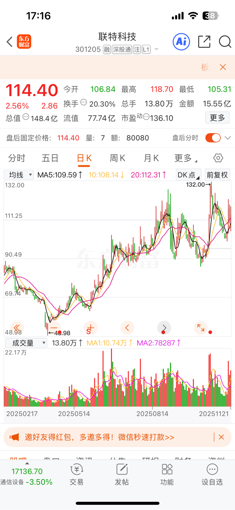 联特主力今天“大力出奇迹”啊,从水下-6直接上来了,_财富号_东方财富网