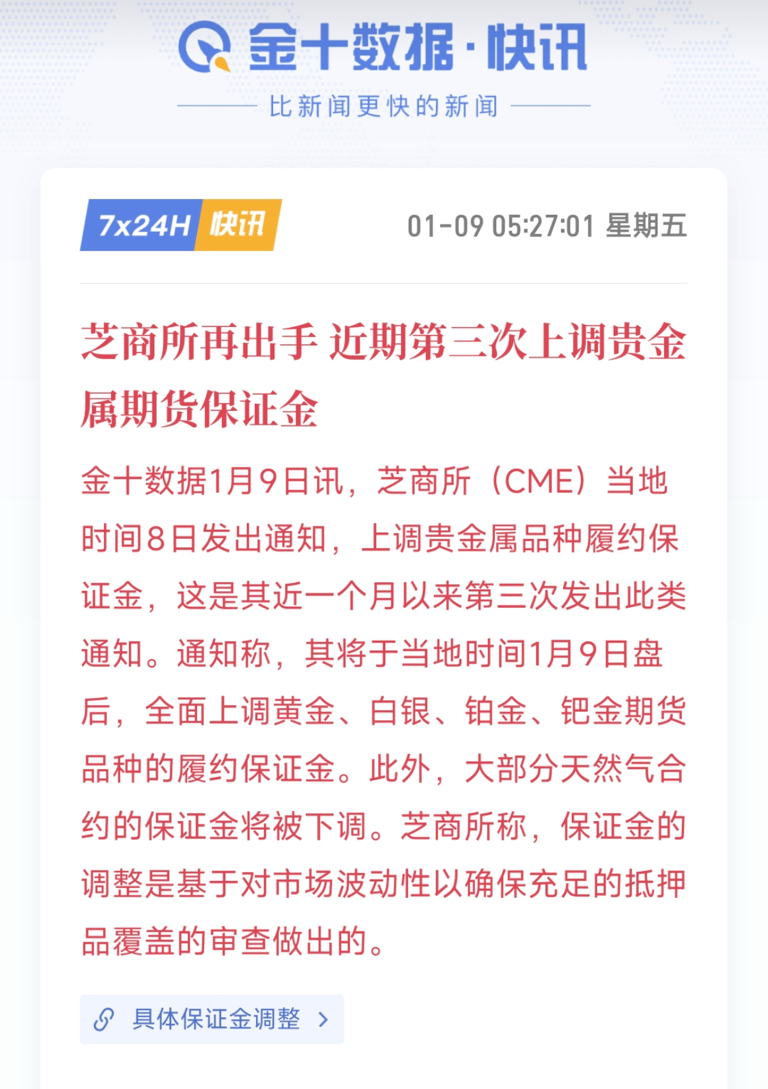 金银道】芝商所的最近三次上调贵金属期货保证金的调节方式对实物市圽影响力越来越弱_财富号_东方财富网