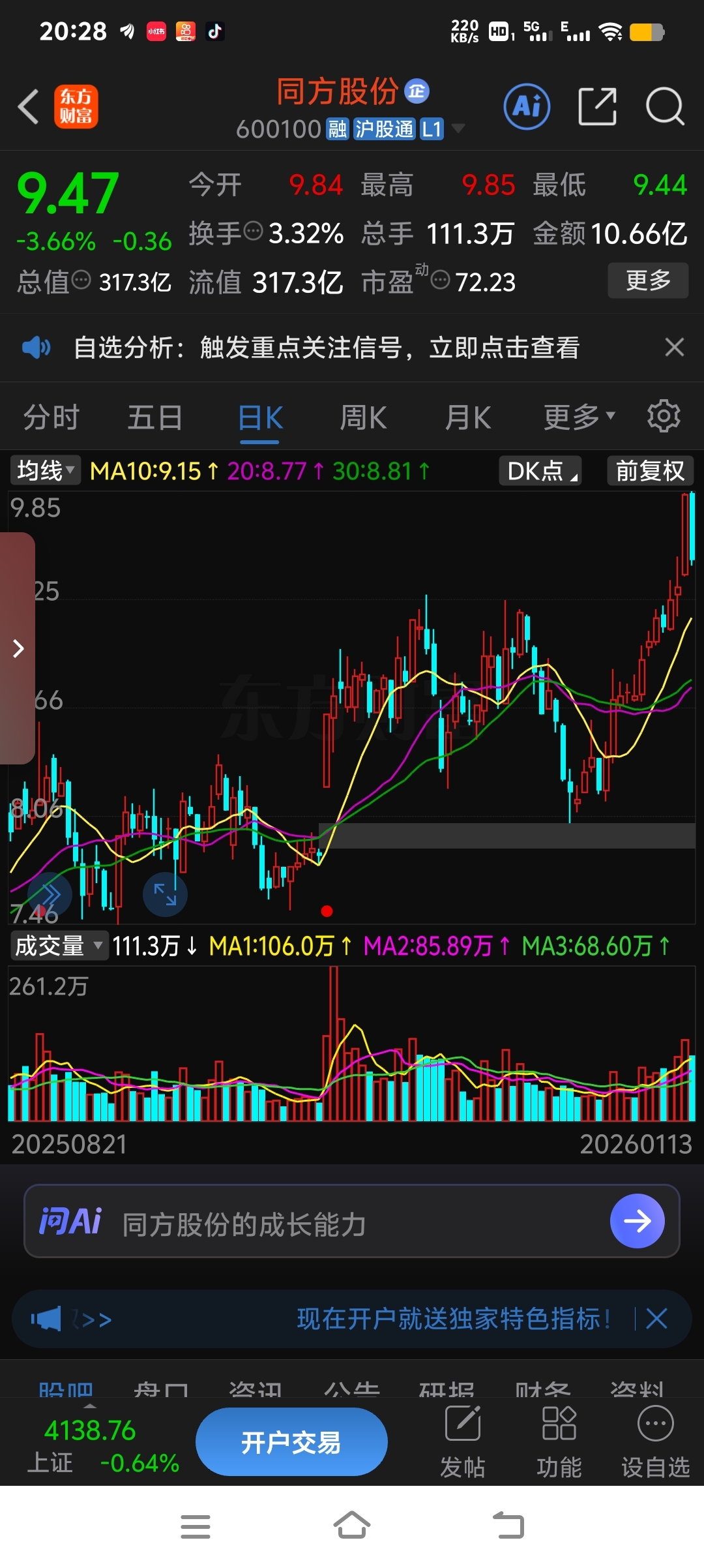 火箭]1.一二个月内出现涨停(主力进入表演) 2上升中的跳空缺口不补(代表常在-东方财富网股吧