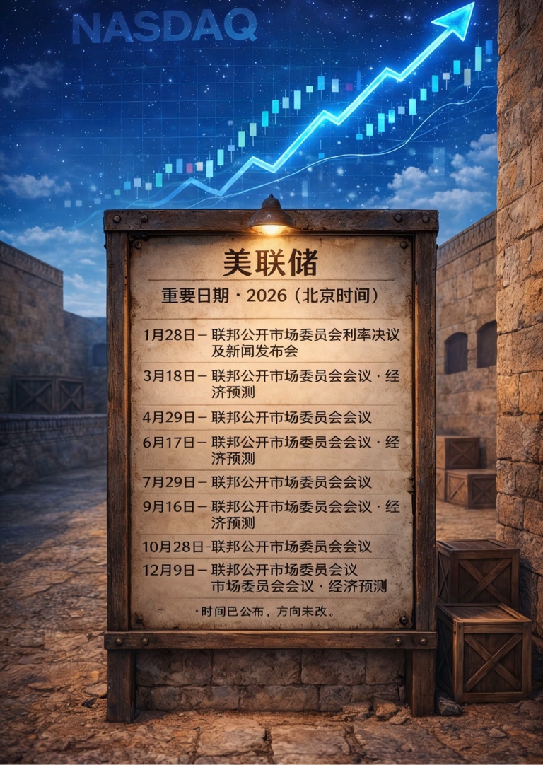 2026全年美联储重要会议