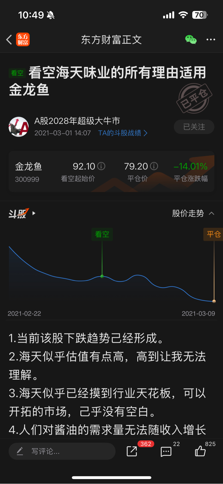 药神看空的股票能跌五年！-东方财富网股吧