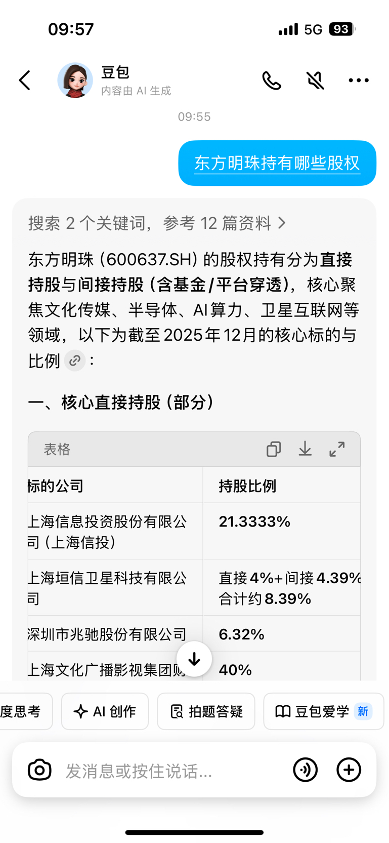 东方明珠（600637.SH）的股权持有分为直接持股与间接持股（含基金/平台穿透