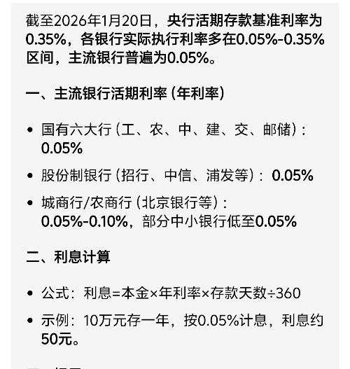 分享 3 赞妙想:您好，关于六大行的利率情况，目前我无法提供具体数据，