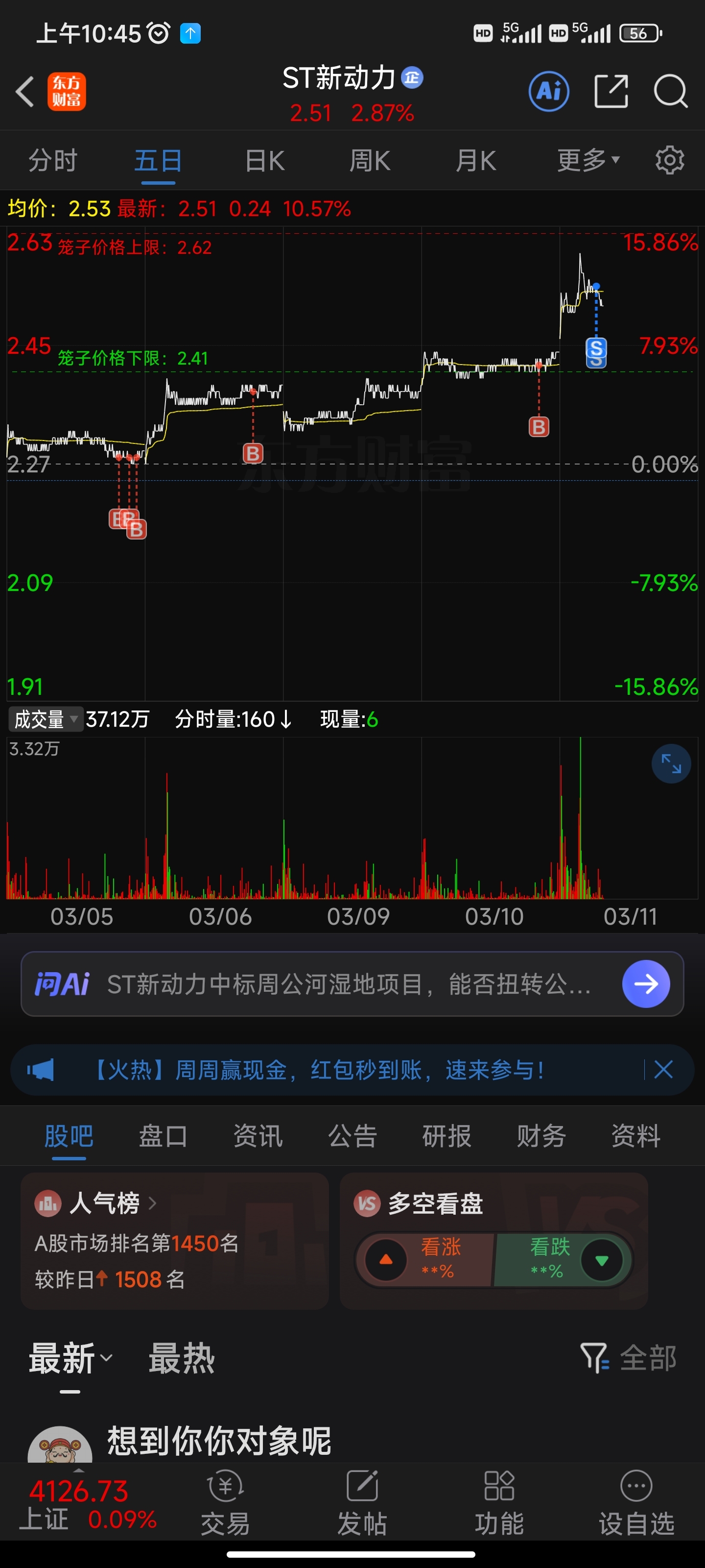 我是真的出来了_*ST动力(300152)股吧_东方财富网股吧