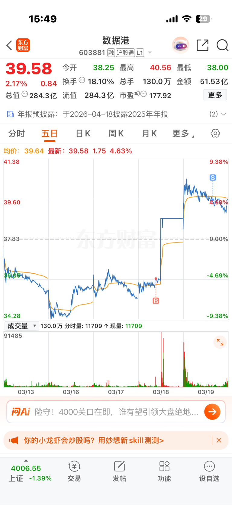 $数据港(SH603881)$_数据港(603881)股吧_东方财富网股吧