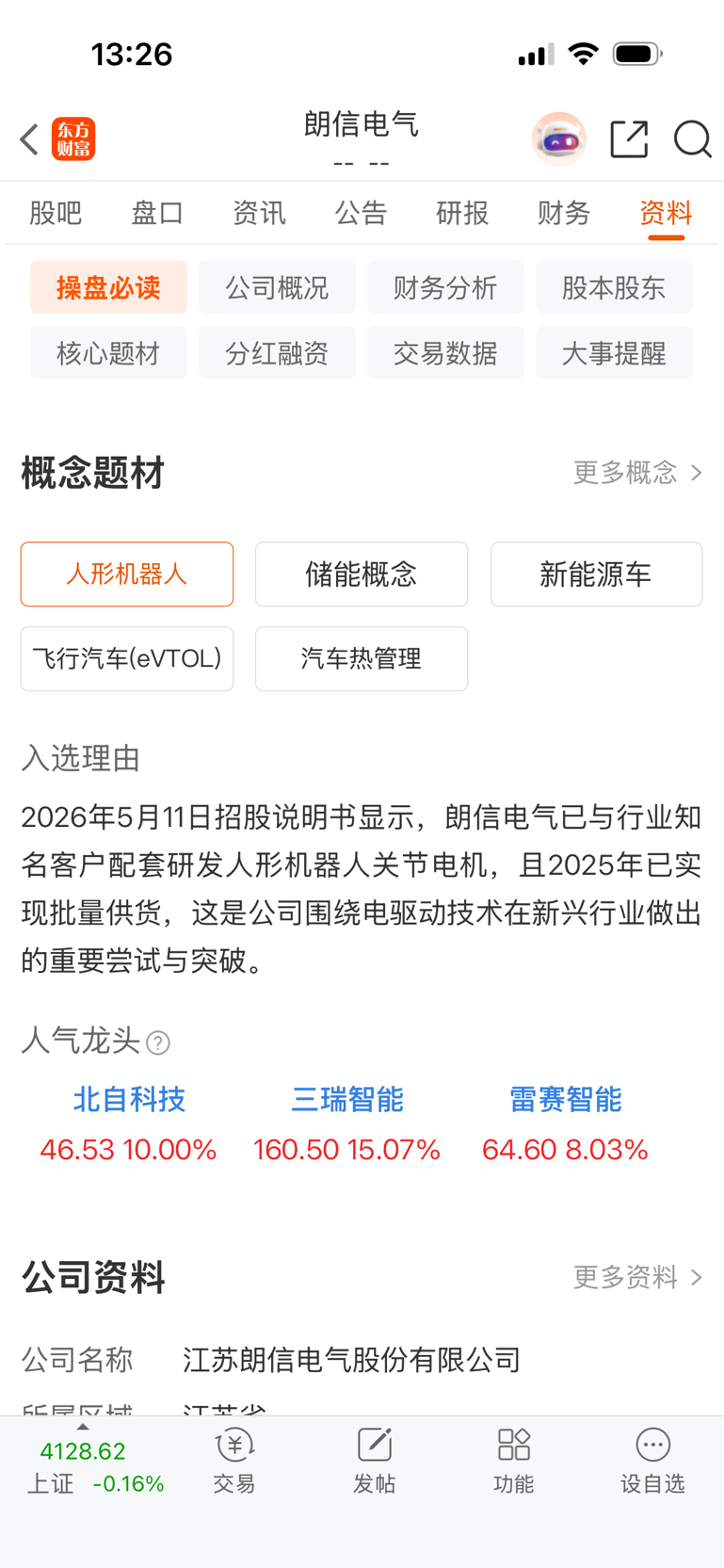 朗信拥有最热门的机器人概念：上巿破百元指日可待。_朗信电气(920220)股吧_东方财富网股吧
