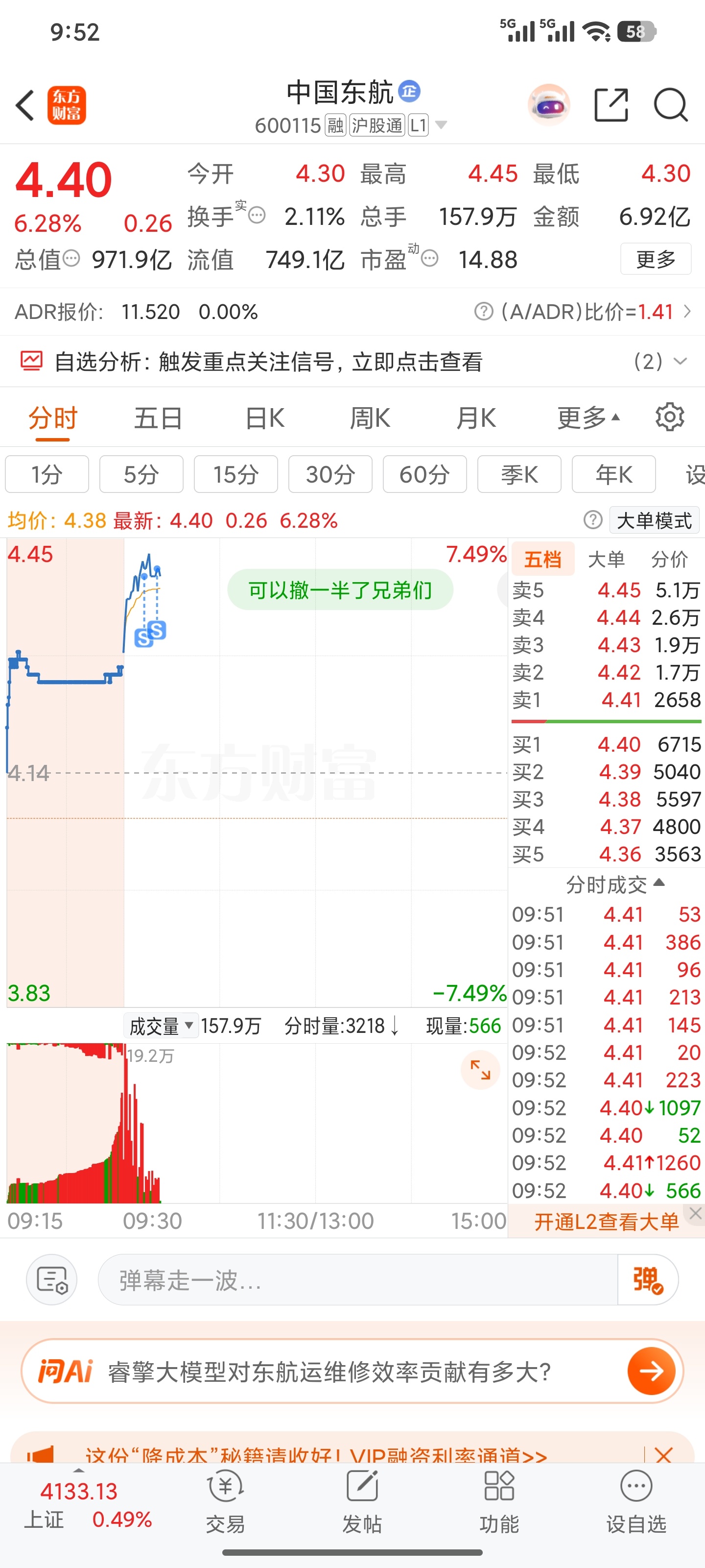 清仓完毕，希望今天涨停_中国东航(600115)股吧_东方财富网股吧