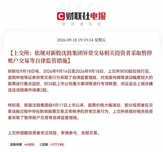 直接暂停交易、封账户！周五追高沈鼓集团的散户这下麻烦了！