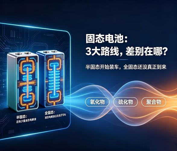 固态电池：3大技术路线，全固态和半固态差别在哪？