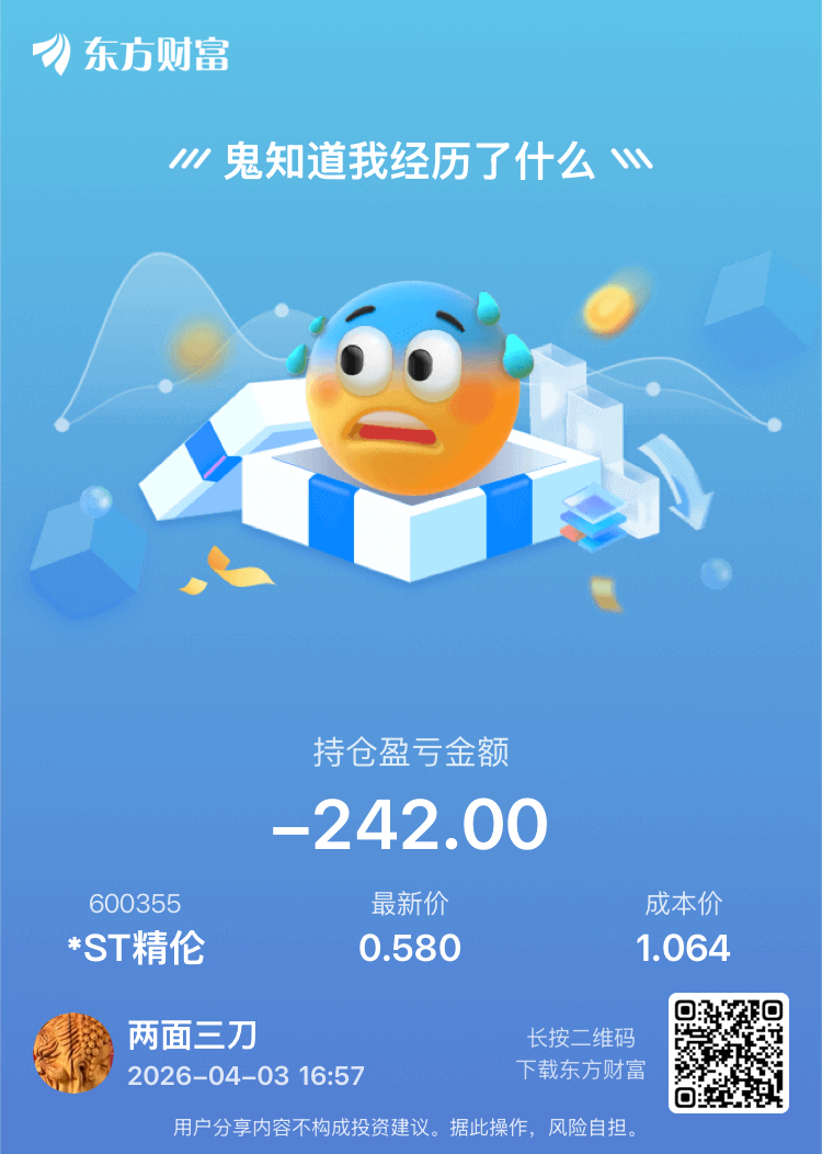 $*ST精伦(SH600355)$_*ST精伦(600355)股吧_东方财富网股吧