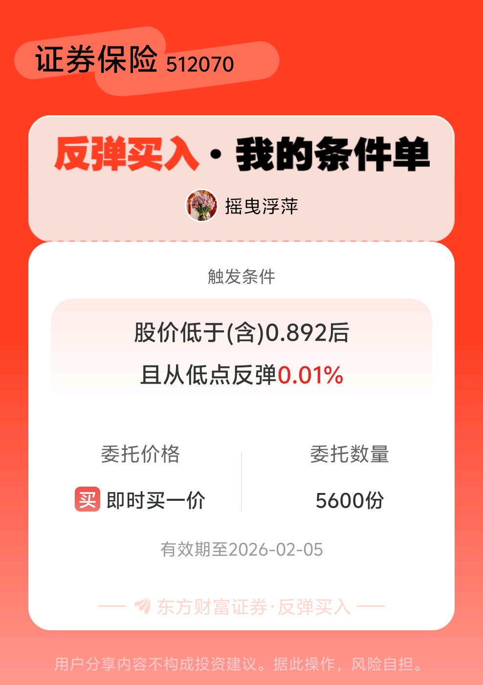 证券保险·反弹买入_证券保险ETF易方达(sh512070)股吧_东方财富网股吧